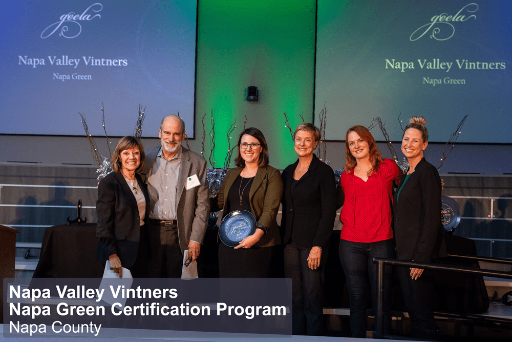 Napa Valley Vintners and Napa Green Awarded Statewide Honor for Environmental and Economic Leadership