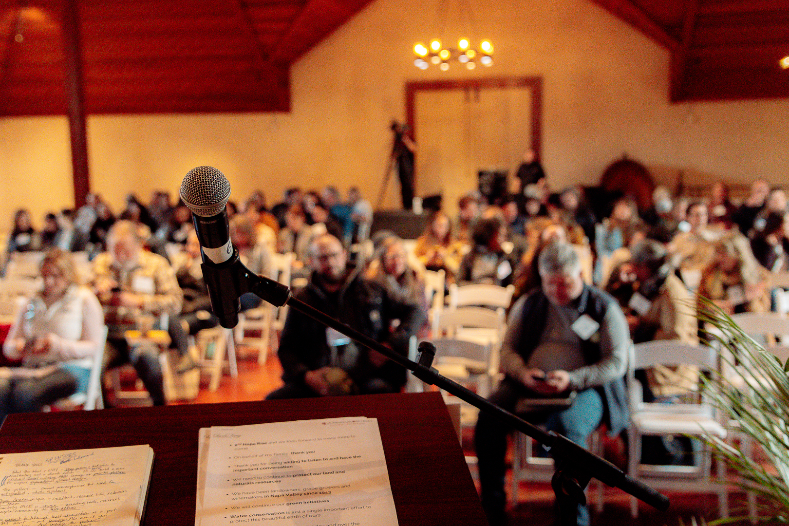 RISE day 2 microphone & podium
