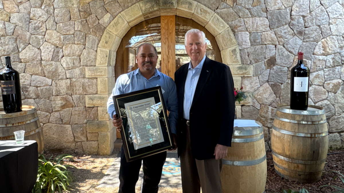 THOMPSON ANNOUNCES 2025 NAPA COUNTY CLIMATE CRISIS CHAMPION